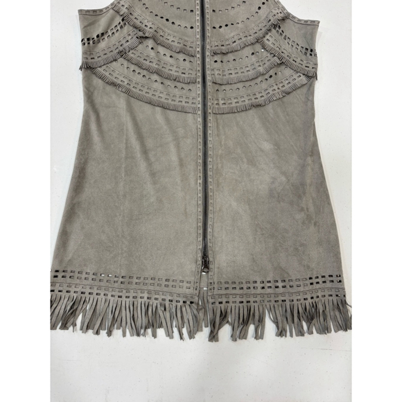 Women's ost Long Vest, Size XS, Gray - Picture 5 of 5
